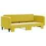 Ausziehbares Schlafsofa aus gelbem Samt, 90 x 200 cm von vidaXL, Betten und Lattenroste - Ref: Foro24-3197068, Preis: 247,71 ...