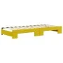 Yellow velvet trundle sofa bed 90x200 cm by vidaXL, Beds and slatted bases - Ref: Foro24-3197068, Price: 252,12 €, Discount: %