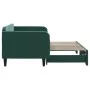 Dark green velvet trundle sofa bed 90x200 cm by vidaXL, Beds and slatted bases - Ref: Foro24-3197065, Price: 247,76 €, Discou...