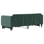 Dark green velvet trundle sofa bed 90x200 cm by vidaXL, Beds and slatted bases - Ref: Foro24-3197065, Price: 247,76 €, Discou...
