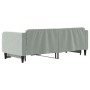 Ausziehbares Schlafsofa aus hellgrauem Samt, 90 x 200 cm von vidaXL, Betten und Lattenroste - Ref: Foro24-3197063, Preis: 252...