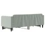Ausziehbares Schlafsofa aus hellgrauem Samt, 90 x 200 cm von vidaXL, Betten und Lattenroste - Ref: Foro24-3197063, Preis: 252...