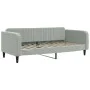 Ausziehbares Schlafsofa aus hellgrauem Samt, 90 x 200 cm von vidaXL, Betten und Lattenroste - Ref: Foro24-3197063, Preis: 252...