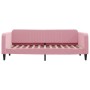 Ausziehbares Schlafsofa aus rosafarbenem Samt, 90 x 200 cm von vidaXL, Betten und Lattenroste - Ref: Foro24-3197066, Preis: 2...