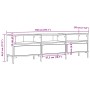 Mueble de TV madera de ingeniería roble artisan 150x30x44,5 cm