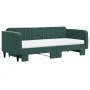 Sofá cama nido con colchón terciopelo verde oscuro 90x200 cm de vidaXL, Camas y somieres - Ref: Foro24-3197089, Precio: 440,2...