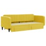 Ausziehbares Schlafsofa mit Schubladen aus gelbem Samt, 90 x 200 cm von vidaXL, Betten und Lattenroste - Ref: Foro24-3197116,...