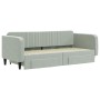 Sofá cama nido con cajones terciopelo gris claro 90x200 cm de vidaXL, Camas y somieres - Ref: Foro24-3197111, Precio: 291,46 ...