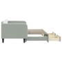Sofá cama nido con cajones terciopelo gris claro 90x200 cm de vidaXL, Camas y somieres - Ref: Foro24-3197111, Precio: 291,46 ...
