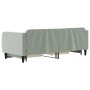 Sofá cama nido con cajones terciopelo gris claro 90x200 cm de vidaXL, Camas y somieres - Ref: Foro24-3197111, Precio: 291,46 ...