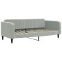 Sofá cama nido con cajones terciopelo gris claro 90x200 cm de vidaXL, Camas y somieres - Ref: Foro24-3197111, Precio: 291,46 ...