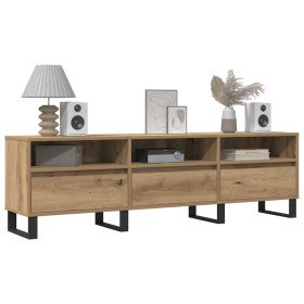Mueble de TV madera de ingeniería roble artisan 150x30x44,5 cm en Muebles TV | Comprar online en Foro24