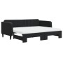 Trundle sofa bed with black velvet mattress 90x200 cm by vidaXL, Beds and slatted bases - Ref: Foro24-3197091, Price: 440,73 ...