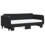 Sofá cama nido con colchón terciopelo negro 90x200 cm de vidaXL, Camas y somieres - Ref: Foro24-3197091, Precio: 441,49 €, De...