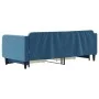 Sofá cama nido con cajones terciopelo azul 90x200 cm de vidaXL, Camas y somieres - Ref: Foro24-3197110, Precio: 287,94 €, Des...