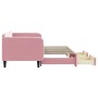 Sofá cama nido con cajones terciopelo rosa 90x200 cm de vidaXL, Camas y somieres - Ref: Foro24-3197114, Precio: 306,80 €