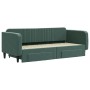 Trundle sofa bed with drawers dark green velvet 90x200 cm by vidaXL, Beds and slatted bases - Ref: Foro24-3197113, Price: 291...