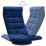 Drehbarer Bodenstuhl aus blauem Samt von vidaXL, Bodenstühle - Ref: Foro24-336563, Preis: 119,78 €, Rabatt: %