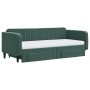 Trundle sofa bed with drawers dark green velvet 90x200 cm by vidaXL, Beds and slatted bases - Ref: Foro24-3197137, Price: 474...