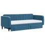 Sofá cama nido con cajones terciopelo azul 90x200 cm de vidaXL, Camas y somieres - Ref: Foro24-3197134, Precio: 477,15 €, Des...