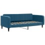 Trundle sofa bed with drawers blue velvet 90x200 cm by vidaXL, Beds and slatted bases - Ref: Foro24-3197134, Price: 476,55 €,...
