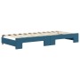 Trundle sofa bed with drawers blue velvet 90x200 cm by vidaXL, Beds and slatted bases - Ref: Foro24-3197134, Price: 476,55 €,...