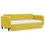Sofá cama nido con cajones terciopelo amarillo 90x200 cm de vidaXL, Camas y somieres - Ref: Foro24-3197140, Precio: 475,20 €,...