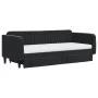Sofá cama nido con cajones terciopelo negro 90x200 cm de vidaXL, Camas y somieres - Ref: Foro24-3197139, Precio: 477,49 €, De...