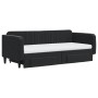 Sofá cama nido con cajones terciopelo negro 90x200 cm de vidaXL, Camas y somieres - Ref: Foro24-3197139, Precio: 474,66 €, De...