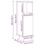 Armario de baño madera de ingeniería roble artisan 30x30x100 cm
