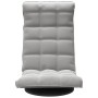 Drehbarer Bodenstuhl aus hellgrauem Samt von vidaXL, Bodenstühle - Ref: Foro24-336564, Preis: 100,31 €, Rabatt: %