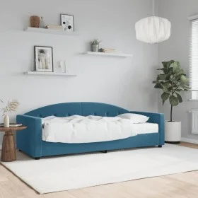 Schlafsofa mit blauer Samtmatratze 80x200 cm von vidaXL, Betten und Lattenroste - Ref: Foro24-3197269, Preis: 306,34 €, Rabat...