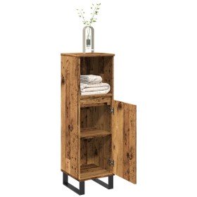 Armario de baño madera de ingeniería envejecida 30x30x100 cm en Tocadores de baño | Comprar online en Foro24