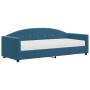 Schlafsofa mit blauer Samtmatratze 80x200 cm von vidaXL, Betten und Lattenroste - Ref: Foro24-3197269, Preis: 329,91 €, Rabat...