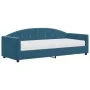 Sofá cama con colchón terciopelo azul 80x200 cm de vidaXL, Camas y somieres - Ref: Foro24-3197269, Precio: 323,83 €, Descuent...