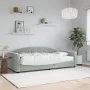 Sofá cama con colchón terciopelo gris claro 90x200 cm de vidaXL, Camas y somieres - Ref: Foro24-3197277, Precio: 333,85 €, De...