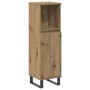 Armario de baño madera de ingeniería roble artisan 30x30x100 cm