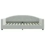 Sofá cama con colchón terciopelo gris claro 90x200 cm de vidaXL, Camas y somieres - Ref: Foro24-3197277, Precio: 333,85 €, De...