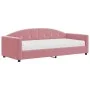 Schlafsofa mit rosa Samtmatratze 90x200 cm von vidaXL, Betten und Lattenroste - Ref: Foro24-3197280, Preis: 330,74 €, Rabatt: %