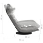 Light Gray Velvet Swivel Floor Chair by vidaXL, Floor chairs - Ref: Foro24-336564, Price: 99,41 €, Discount: %