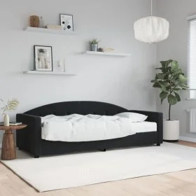 Sofa bed with black velvet mattress 80x200 cm by vidaXL, Beds and slatted bases - Ref: Foro24-3197274, Price: 303,93 €, Disco...