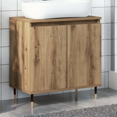 Armario de baño madera de ingeniería roble artisan 58x33x60 cm