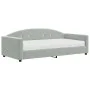 Sofá cama con colchón terciopelo gris claro 100x200 cm de vidaXL, Camas y somieres - Ref: Foro24-3197284, Precio: 372,22 €, D...