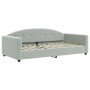 Sofá cama con colchón terciopelo gris claro 100x200 cm de vidaXL, Camas y somieres - Ref: Foro24-3197284, Precio: 341,93 €