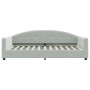 Sofa bed with light gray velvet mattress 100x200 cm by vidaXL, Beds and slatted bases - Ref: Foro24-3197284, Price: 342,08 €,...