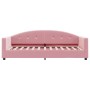 Sofa bed with pink velvet mattress 80x200 cm by vidaXL, Beds and slatted bases - Ref: Foro24-3197273, Price: 314,55 €, Discou...