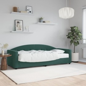 Sofa bed with dark green velvet mattress 80x200 cm by vidaXL, Beds and slatted bases - Ref: Foro24-3197272, Price: 309,13 €, ...