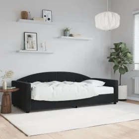 Sofa bed with black velvet mattress 90x200 cm by vidaXL, Beds and slatted bases - Ref: Foro24-3197281, Price: 330,71 €, Disco...