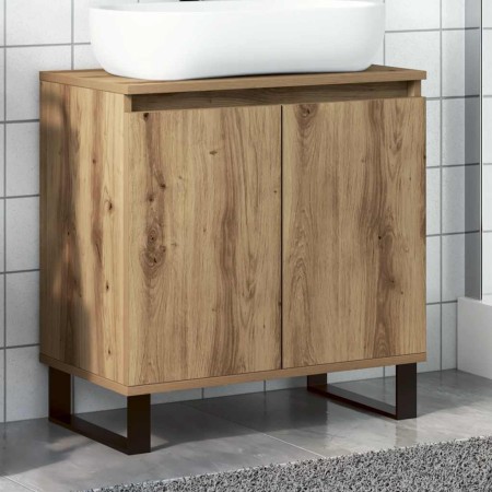 Armario de baño madera de ingeniería roble artisan 58x33x60 cm