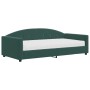 Sofa bed with dark green velvet mattress 100x200 cm by vidaXL, Beds and slatted bases - Ref: Foro24-3197286, Price: 341,64 €,...